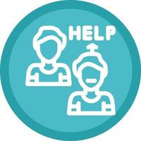 Ask For Help Vector Icon Design