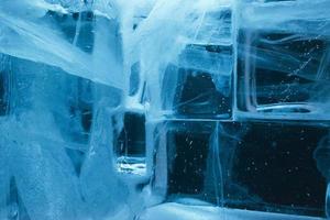 ice blocks wall photo