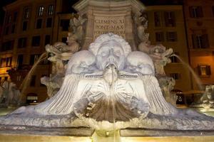 Rome pantheon place fountain photo