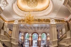 NEW YORK - USA - 11 JUNE 2015 - Business men inside Palace Hotel photo