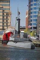 Submarine in Baltimore Harbor photo