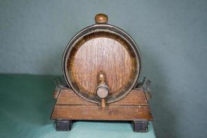 Small wine Barrel in a cellar in Italy photo