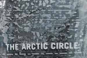 The Arctic circle ice blocks wall photo