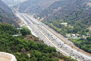 carretera congestionada de los angeles foto