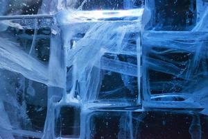 ice blocks wall photo