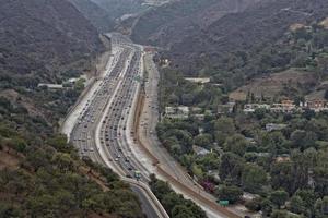 carretera congestionada de los angeles foto