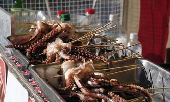 Fresh sea food from a street vendor in Japan photo