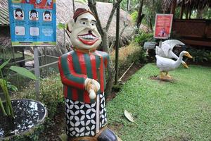 Kudus, December 2022. Sculptures adorn the Kebon Iboe restaurant. photo