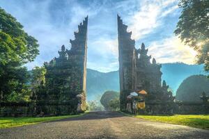 Handara Gate Uner Blue Sky photo