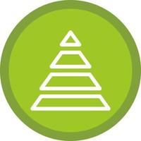 Pyramid Chart Vector Icon Design