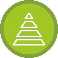 Pyramid Chart Vector Icon Design