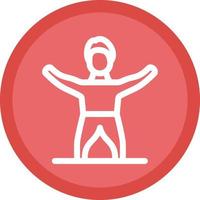 Gym Stretch Vector Icon Design