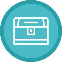 Treasure Chest Vector Icon Design