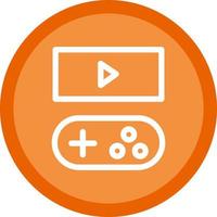 Game Streaming Vector Icon Design