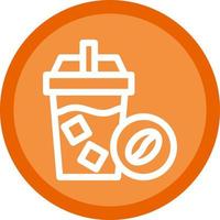 Cold Coffee Vector Icon Design