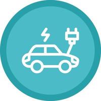 diseño de icono de vector de coche eléctrico