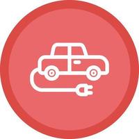 Electric Car Vector Icon Design