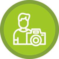 Cameraman Vector Icon Design