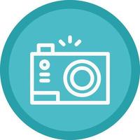 Compact Camera Vector Icon Design