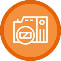 Mirrorless Camera Vector Icon Design