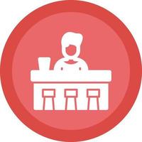 Bar Counter Vector Icon Design