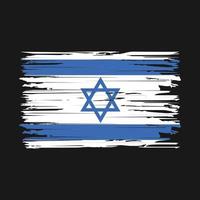 Israel Flag Brush Strokes vector