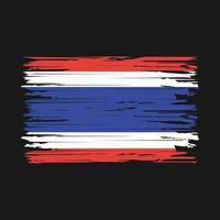 Thailand Flag Brush Strokes vector