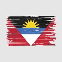 Antigua Flag Brush Strokes vector