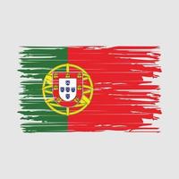 Portugal Flag Brush Strokes vector