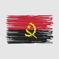 Angola Flag Brush Strokes vector