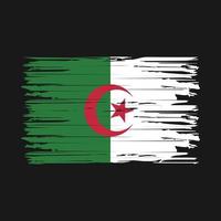 Algeria Flag Brush Strokes vector