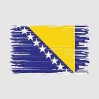 trazos de pincel de la bandera de bosnia vector