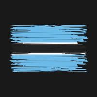 Botswana Flag Brush Strokes vector