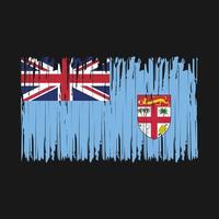 Fiji Flag Brush vector