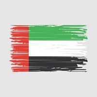 uae bandera cepillo golpes vector