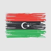 Libya Flag Brush Strokes vector