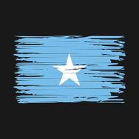 Somalia Flag Brush Strokes vector