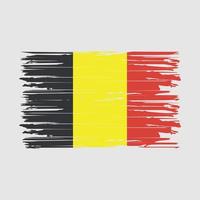 trazos de pincel de bandera de bélgica vector