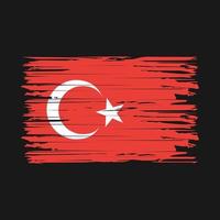 Turkey Flag Brush Strokes vector