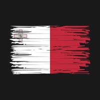 Malta Flag Brush Strokes vector