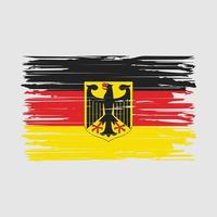 trazos de pincel de bandera de alemania vector