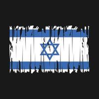 Israel Flag Brush Vector Illustration