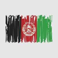 ilustración de vector de pincel de bandera de afganistán