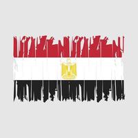 ilustración de vector de pincel de bandera de egipto