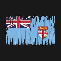 ilustración de vector de pincel de bandera de fiyi