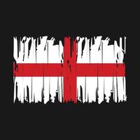 England Flag Brush Vector Illustration