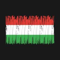 Hungary Flag Brush vector