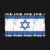 Israel Flag Brush vector