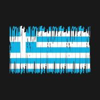 Greece Flag Brush vector