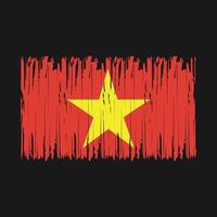 cepillo de bandera de vietnam vector